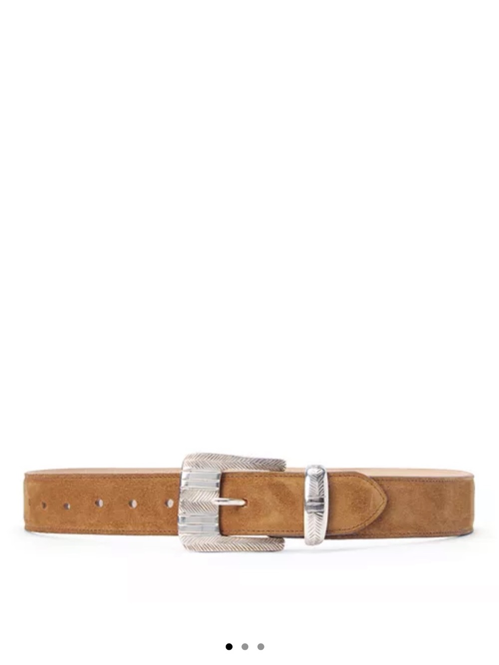 L'AGENCE Aya Engraved Buckle Western Belt NWT sz M
